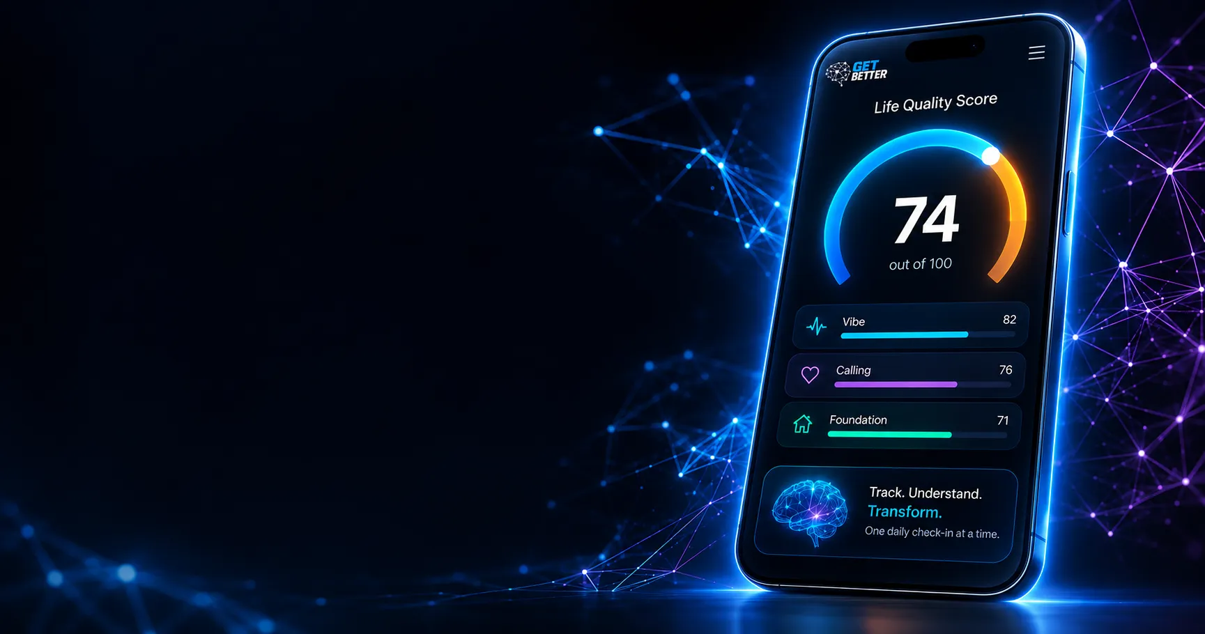 Get Better app — Life Quality Score